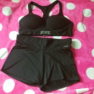 Vs pink ultima short and bra
